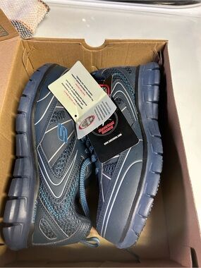 New Skechers Women Slip-Resistant Athletic Shoe - Navy